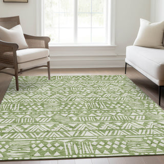 Piper Looms Mayfield Southwest AMF907 Green Machine Washable Area Rug Lifestyle Image Feature