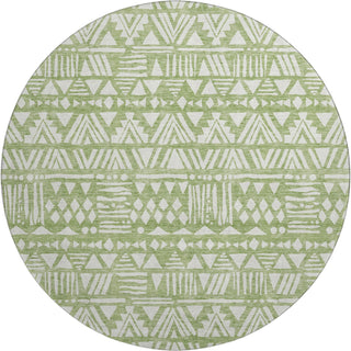 Piper Looms Mayfield Southwest AMF907 Green Machine Washable Area Rug Round Main Image