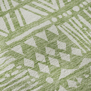 Piper Looms Mayfield Southwest AMF907 Green Machine Washable Area Rug Swatch Image