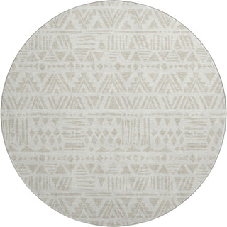 Piper Looms Mayfield Southwest AMF907 Ivory Machine Washable Area Rug Round Main Image