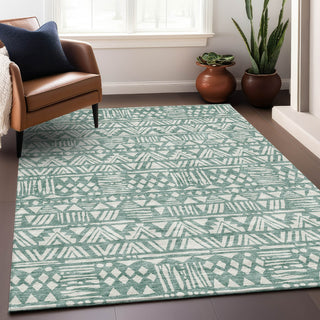 Piper Looms Mayfield Southwest AMF907 Sage Machine Washable Area Rug Lifestyle Image Feature