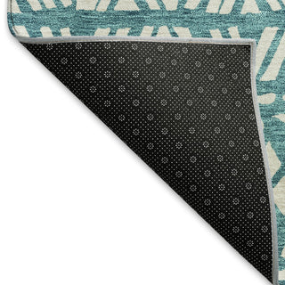Piper Looms Mayfield Southwest AMF907 Teal Machine Washable Area Rug Backing Image