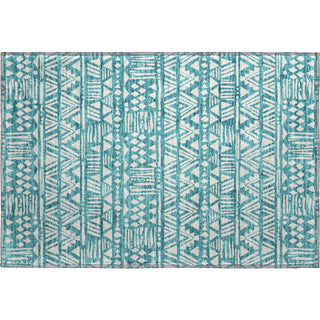 Piper Looms Mayfield Southwest AMF907 Teal Machine Washable Area Rug Scatter Main Image