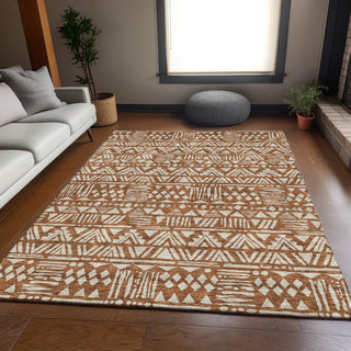Piper Looms Mayfield Southwest AMF907 Terracotta Machine Washable Area Rug Lifestyle Image Feature