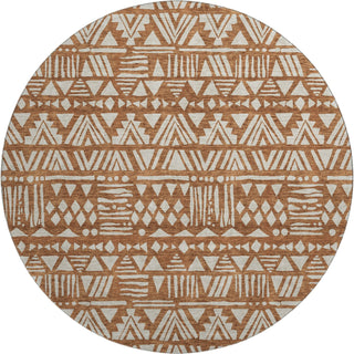 Piper Looms Mayfield Southwest AMF907 Terracotta Machine Washable Area Rug Round Main Image