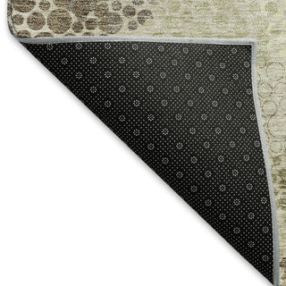 Piper Looms Mayfield Circles AMF908 Beige Machine Washable Area Rug Backing Image