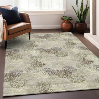 Piper Looms Mayfield Circles AMF908 Beige Machine Washable Area Rug Lifestyle Image Feature