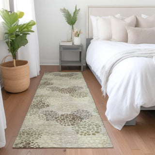 Piper Looms Mayfield Circles AMF908 Beige Machine Washable Area Rug Runner Lifestyle Image Feature