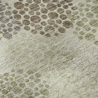 Piper Looms Mayfield Circles AMF908 Beige Machine Washable Area Rug Swatch Image