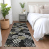 Piper Looms Mayfield Circles AMF908 Black Machine Washable Area Rug Runner Lifestyle Image Feature