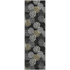 Piper Looms Mayfield Circles AMF908 Black Machine Washable Area Rug Runner Main Image