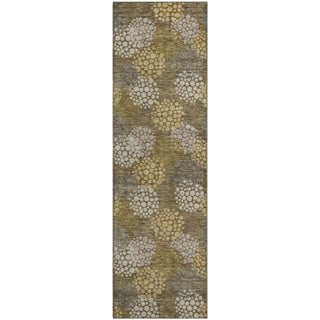 Piper Looms Mayfield Circles AMF908 Brown Machine Washable Area Rug Runner Main Image