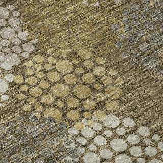 Piper Looms Mayfield Circles AMF908 Brown Machine Washable Area Rug Swatch Image