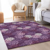 Piper Looms Mayfield Circles AMF908 Eggplant Machine Washable Area Rug Lifestyle Image Feature