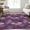 Piper Looms Mayfield Circles AMF908 Eggplant Machine Washable Area Rug Lifestyle Image Feature