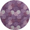Piper Looms Mayfield Circles AMF908 Eggplant Machine Washable Area Rug Round Main Image