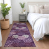 Piper Looms Mayfield Circles AMF908 Eggplant Machine Washable Area Rug Runner Lifestyle Image Feature
