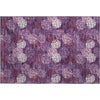 Piper Looms Mayfield Circles AMF908 Eggplant Machine Washable Area Rug Scatter Main Image
