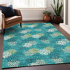 Piper Looms Mayfield Circles AMF908 Emerald Machine Washable Area Rug Lifestyle Image Feature