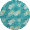 Piper Looms Mayfield Circles AMF908 Emerald Machine Washable Area Rug Round Main Image