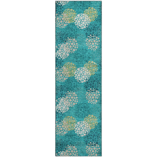 Piper Looms Mayfield Circles AMF908 Emerald Machine Washable Area Rug Runner Main Image