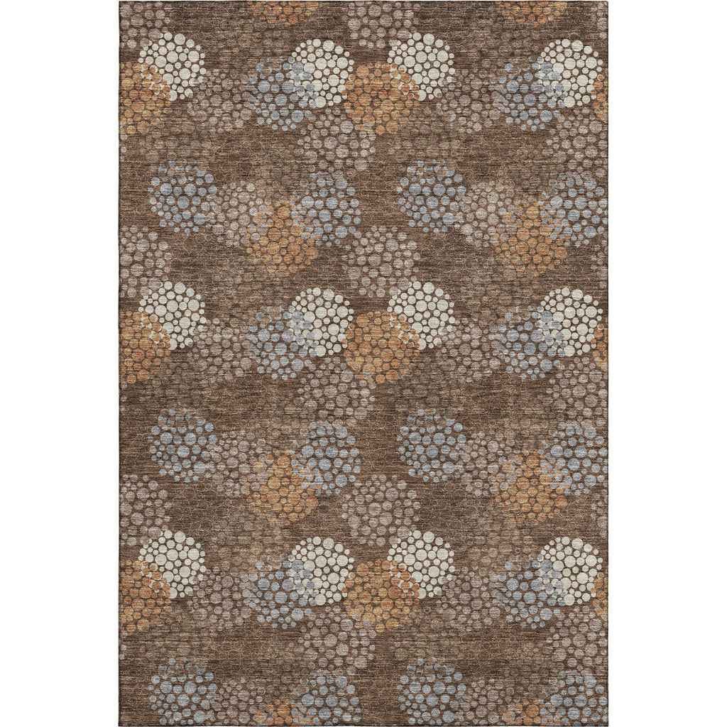 Piper Looms Mayfield Circles AMF908 Fudge Machine Washable Area Rug main image