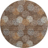 Piper Looms Mayfield Circles AMF908 Fudge Machine Washable Area Rug Round Main Image