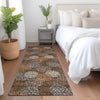 Piper Looms Mayfield Circles AMF908 Fudge Machine Washable Area Rug Runner Lifestyle Image Feature