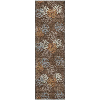 Piper Looms Mayfield Circles AMF908 Fudge Machine Washable Area Rug Runner Main Image