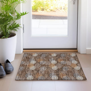 Piper Looms Mayfield Circles AMF908 Fudge Machine Washable Area Rug Scatter Lifestyle Image Feature