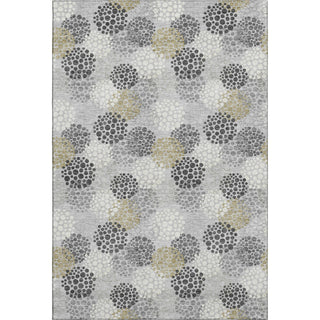 Piper Looms Mayfield Circles AMF908 Gray Machine Washable Area Rug main image