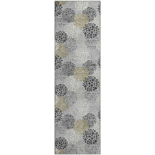 Piper Looms Mayfield Circles AMF908 Gray Machine Washable Area Rug Runner Main Image