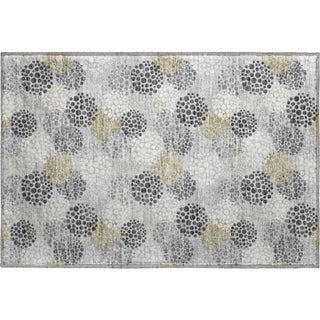 Piper Looms Mayfield Circles AMF908 Gray Machine Washable Area Rug Scatter Main Image