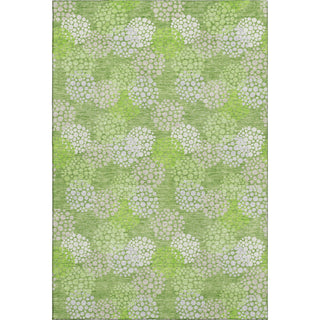 Piper Looms Mayfield Circles AMF908 Green Machine Washable Area Rug main image