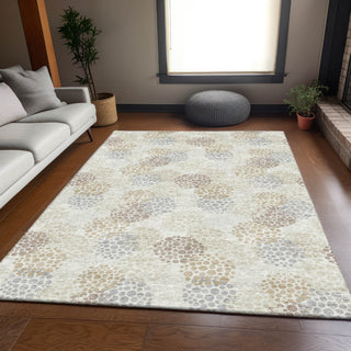 Piper Looms Mayfield Circles AMF908 Ivory Machine Washable Area Rug Lifestyle Image Feature