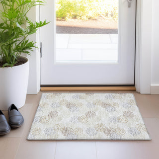 Piper Looms Mayfield Circles AMF908 Ivory Machine Washable Area Rug Scatter Lifestyle Image Feature