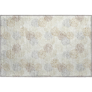 Piper Looms Mayfield Circles AMF908 Ivory Machine Washable Area Rug Scatter Main Image