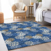 Piper Looms Mayfield Circles AMF908 Navy Machine Washable Area Rug Lifestyle Image Feature