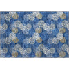 Piper Looms Mayfield Circles AMF908 Navy Machine Washable Area Rug Scatter Main Image