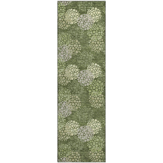 Piper Looms Mayfield Circles AMF908 Olive Machine Washable Area Rug Runner Main Image