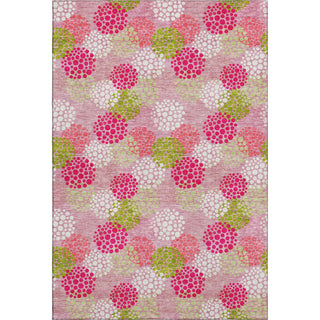 Piper Looms Mayfield Circles AMF908 Pink Machine Washable Area Rug main image
