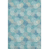 Piper Looms Mayfield Circles AMF908 Teal Machine Washable Area Rug main image