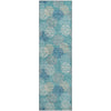 Piper Looms Mayfield Circles AMF908 Teal Machine Washable Area Rug Runner Main Image