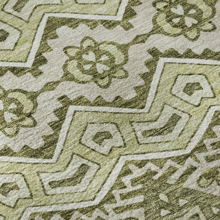 Piper Looms Mayfield Moroccan AMF909 Aloe Machine Washable Area Rug Swatch Image