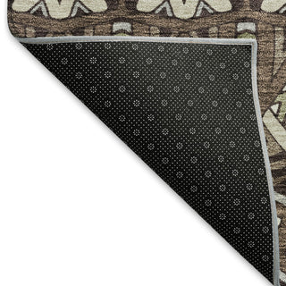 Piper Looms Mayfield Moroccan AMF909 Brown Machine Washable Area Rug Backing Image