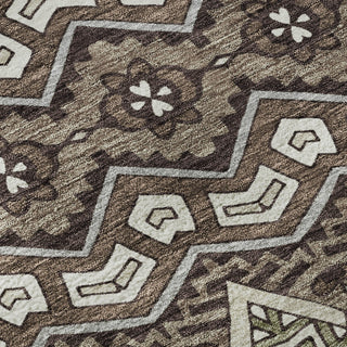 Piper Looms Mayfield Moroccan AMF909 Brown Machine Washable Area Rug Swatch Image