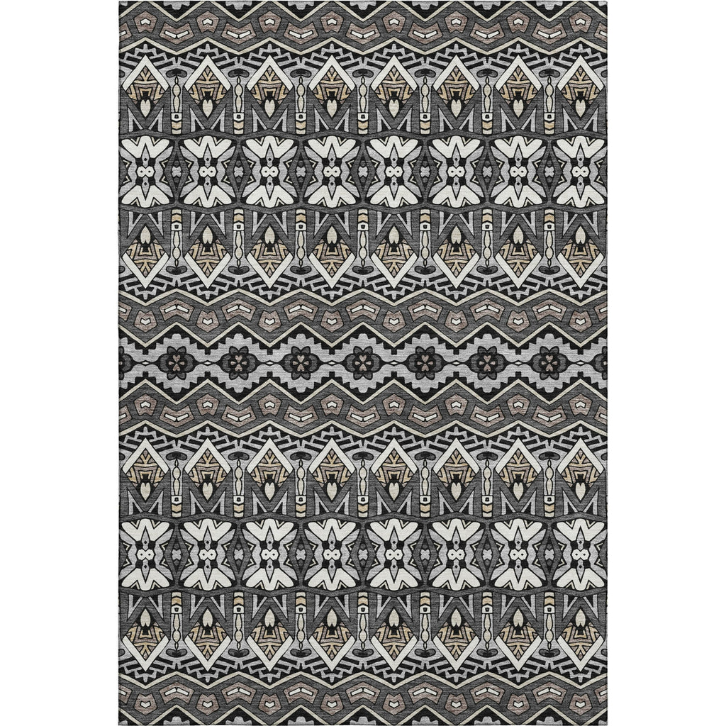 Piper Looms Mayfield Moroccan AMF909 Charcoal Machine Washable Area Rug main image