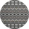 Piper Looms Mayfield Moroccan AMF909 Charcoal Machine Washable Area Rug Round Main Image