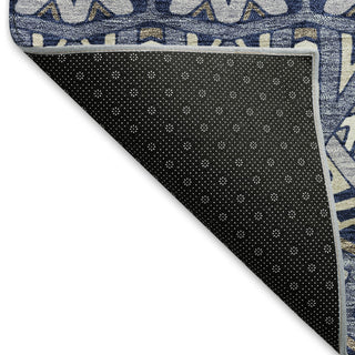 Piper Looms Mayfield Moroccan AMF909 Denim Machine Washable Area Rug Backing Image