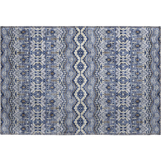 Piper Looms Mayfield Moroccan AMF909 Denim Machine Washable Area Rug Scatter Main Image